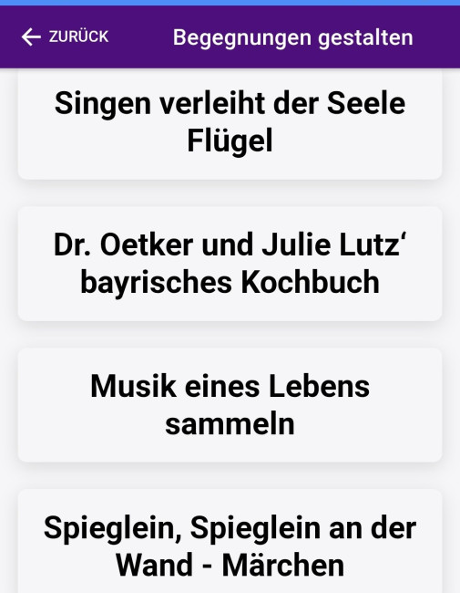 Begegnungen gestalten